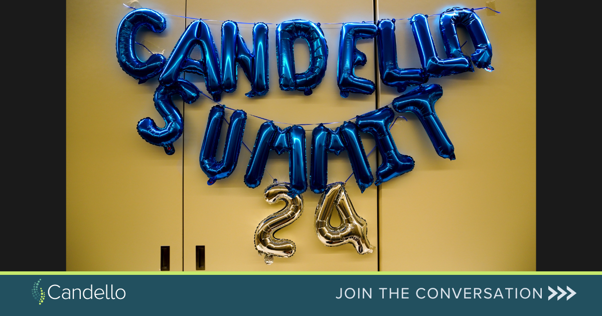 Balloon Sign at the Candello Summit for 2024
