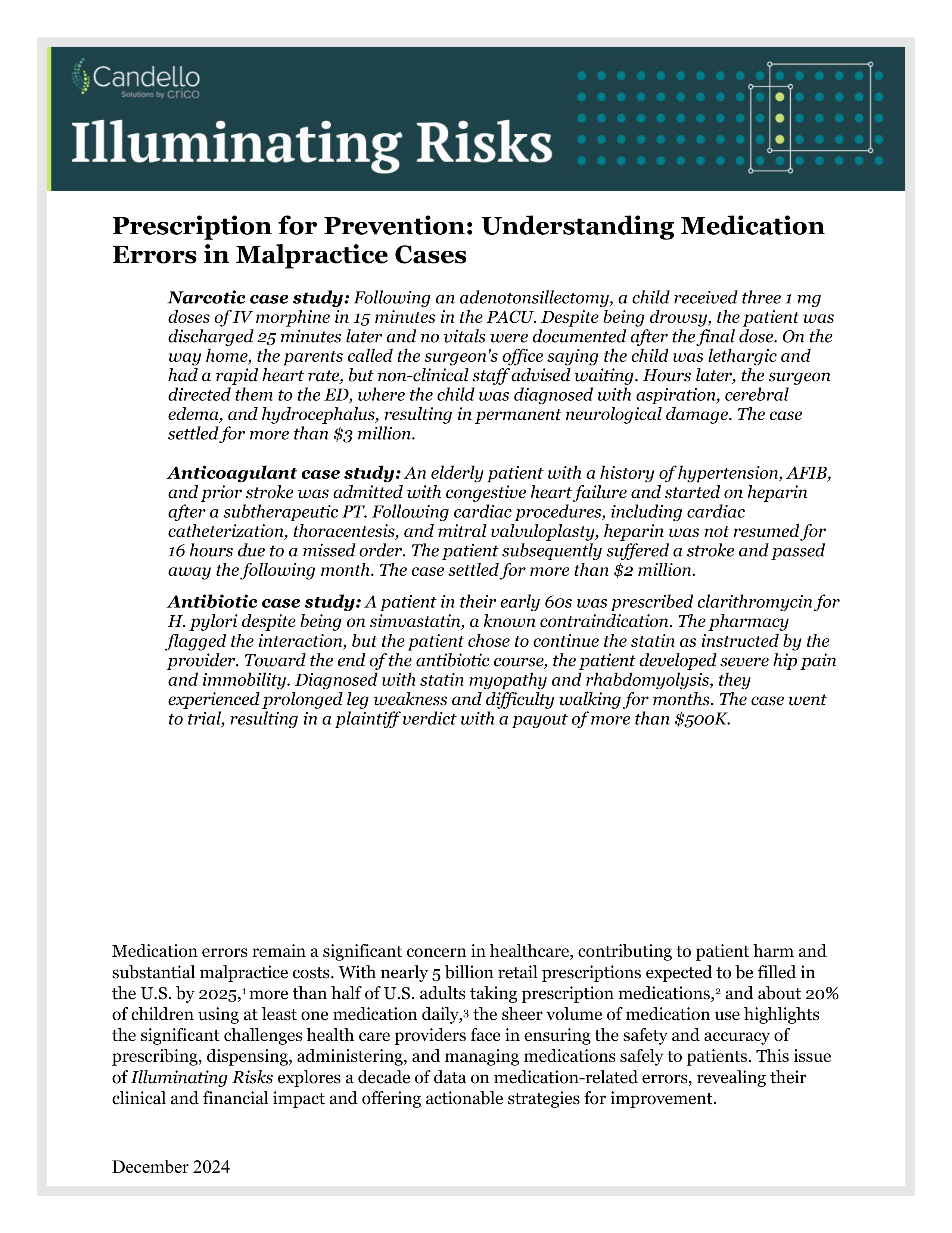 Illuminating Risk Page 1
